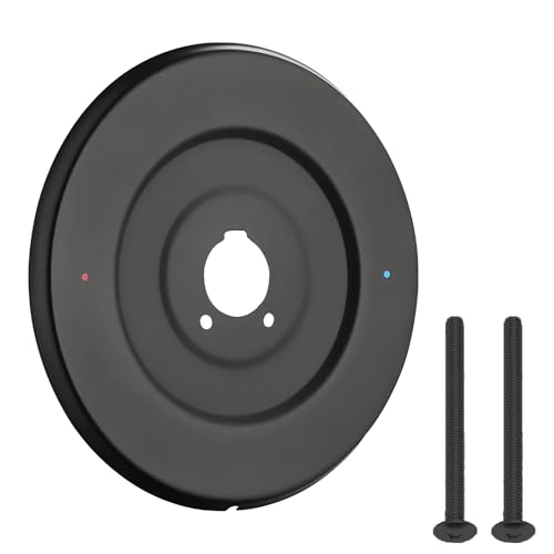 Escutcheon Plate Compatible with Moen 16090, Chateau Collection Escutcheon Replacement for One-Handle Tub and Shower Faucets, Matte Black by LooXen - Used condition - US$10.15