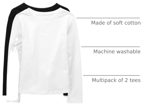 Image of The Children's Place Girls Basic Long Sleeve Layering Tees