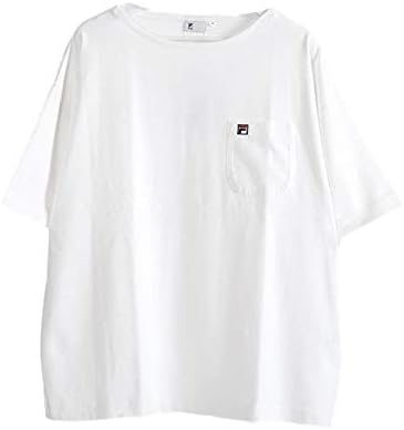 Amazon フィラ オーバーサイズ 胸ポケット ボートネックtシャツ Fm9541 半袖tシャツ メンズ レディース Tシャツ カットソー 通販