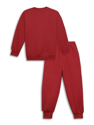 Image of Mack Jonney Printed Round Neck Cotton Fleece Tracksuit Co-Ord Set for Kids-MACK38380