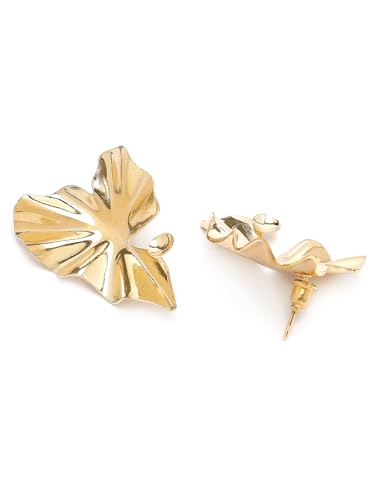 Image of KARATCART Gold Plated Heart Shape Studs