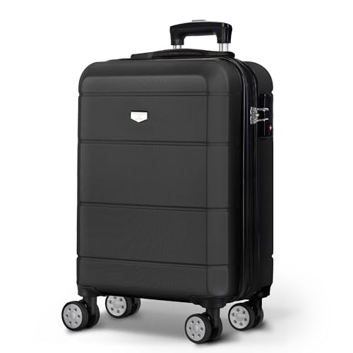 LUGG 20 Inch Jetset Lightweight Travel Cabin Bag Carry On Approved Suitcase ABS Shell Protection Water Resistant & Safe Locking System Easyjet overheadLuggage 55x35x23cm