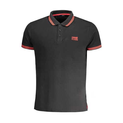 Polo en coton noir vêtement casual idéal pour le bureau et les sorties