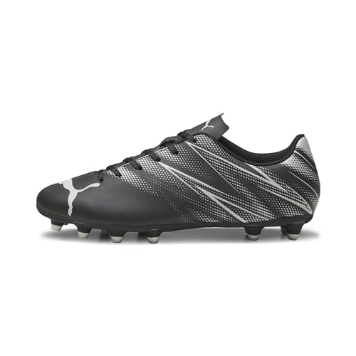 PUMA Herren Attacanto Fg/Ag Fußballschuhe, Puma Black Silver Mist, 46 EU