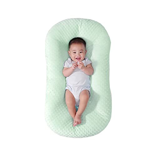 Image of Baby Nest Sleeping for Baby in Bed,Loevin Baby Lounger for Newborn Portable,Washable Newborn Lounger for Boys & Girls 0-12 Months(Doudou Green)
