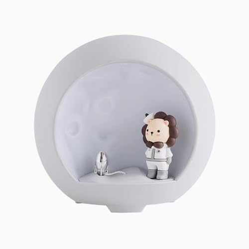 Aroma Diffuser - Planet Aroma Diffuser Humidifier - Home Mute Bedroom Humidifier, Mini Cute Air Humidifier, Desktop Office Aromatherapy Essential Oil All-in-One, Ambient Lighting (light gray)