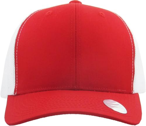 Image of Classic 6 Panel Cotton Twill Mesh Trucker Cap Hat Adjustable Snapback Hat