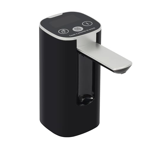 Distributeur d'eau avec pompe, pompe à eau avec affichage numérique, 4 modes de distribution d'eau, robinet de camping avec pompe, distributeur d'eau...