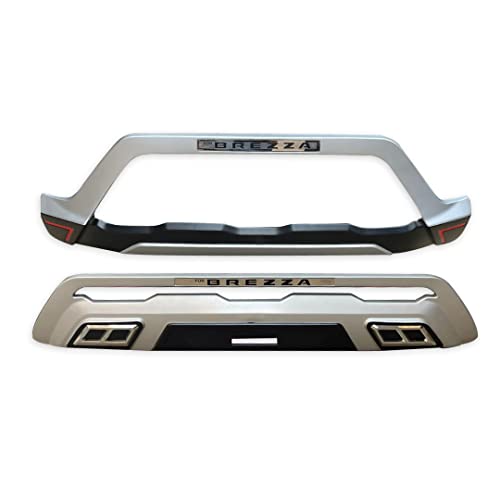 Image of Acrylonitrile Butadiene Styrene (ABS) Front & Rear Bumper Protector Guard for Maruti Suzuki Vitara Brezza 2022