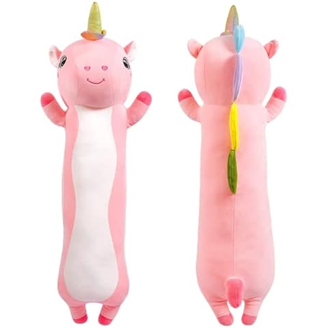 Almohada de Peluche Unicornio FAVOSTA 110cm/Rosado Cover