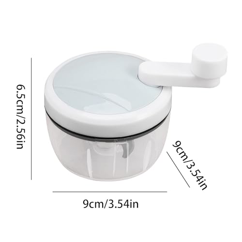 Pequeña picada artesanal: ajo picado y verduras compactas, herramienta manual de alimentos, carne picada para uso doméstico | Mini robots de comida para ajo y cebolla, portátil picado picado para coci - imagen 7