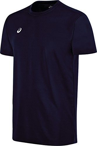 ASICS Men's Circuit 8 Warm-up Shirt, Navy, X-Small