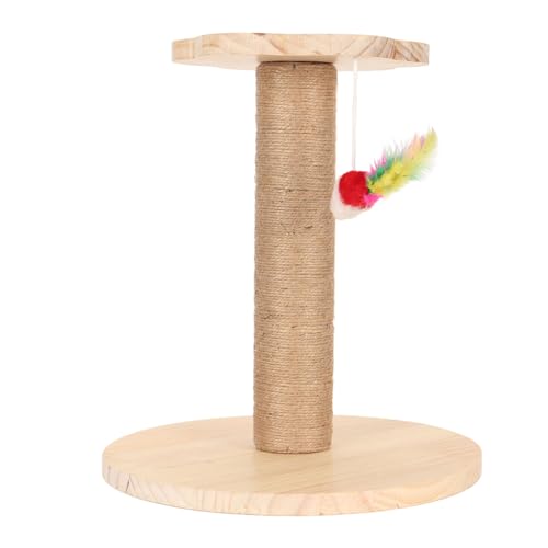 Ylszhyr YLSZHYRDU5C7R12XQ41031 Cat Scratching Post Claw Grinding Abrasion Resistant Safer Stable Kitten Sisal Scratch Post With Interactive Toy For Pet Supplies Cat Tree Cat Tower cover