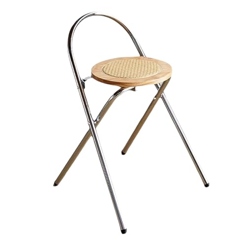 JFGCTYHXY Taburete Plegable, Compacto, Ahorra Espacio, for Cocina, jardín, Interior y Exterior(Wood)