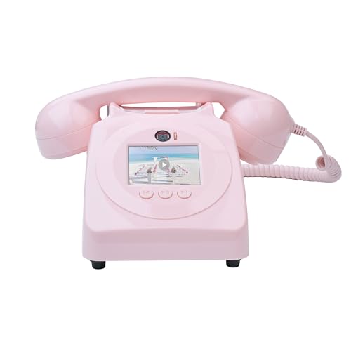 PLIFOEW Video Audio Guest Book Wedding Phone, 1080P HD Video Audio Phone Guestbook, Preserve Your Special Occasions, Ideal for Wedding Bridal Shower, Birthday, Graduations, Baby Shower (Pink)