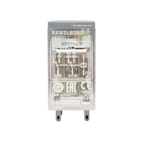 Relais intermédiaire RXM2LB2BD 24VDC miniature à 8 broches pour tableau électrique