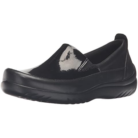 Klogs USA Women's Ashbury Boat Shoe, Black Patent, 6 M US Cover