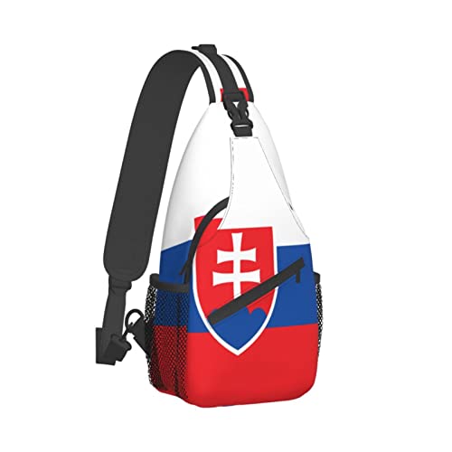 Mochila bandolera unisex con diseño de bandera de Eslovaquia miniatura 3
