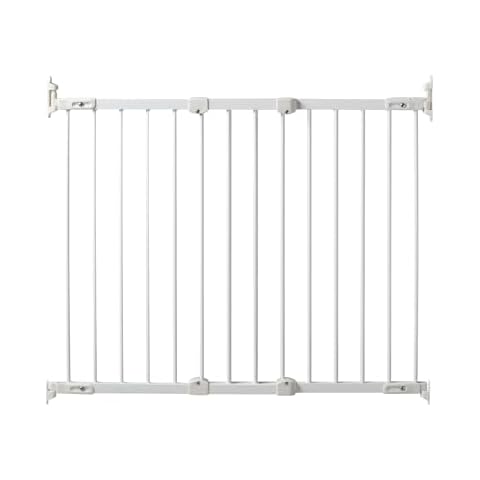 KidCo - Angle Mount Safeway Stair Top Quick Release Baby Gate, Baby Gate for Stairs (White) Cover