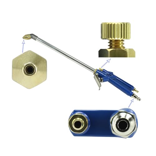 Image of Air Blow Gun Pneumatic Engine Cleaning Gun with 40 in Hose, Cleaning Degreaser Sprayer Tool，very easy to clean narrow spaces such as the engine compartment, mechanical interior, deck, and wheels.
