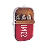 Adorno de sardina colgante, colgante de sardina acrílica, colgante de sardina, adornos divertidos de lata de sardina 2D, colgantes peculiares para decoración del hogar, adorno de pesca para bar,