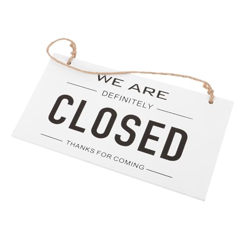 HIAKDOFT 木製両面オープン クドサイン 耐久性と耐褪色性を備 店舗ドア用前ポーチ装飾 営業表示になビジネスサイン