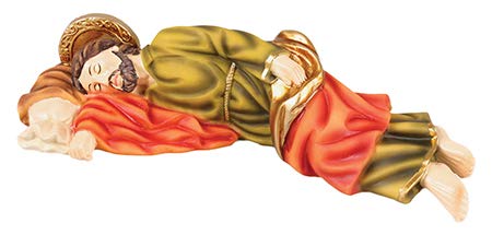 Cross My Heart Sleeping St Saint JOSEPH Statue 5" 8" 12" 16" (8" (20cm))