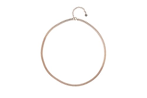 Collier cubain en or rose pour femme, le cadeau unique pour elle idéal pour marquer un anniversaire
