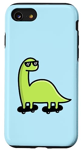 Great Dinosaur Skateboard iPhone SE 2020/7/8 Case