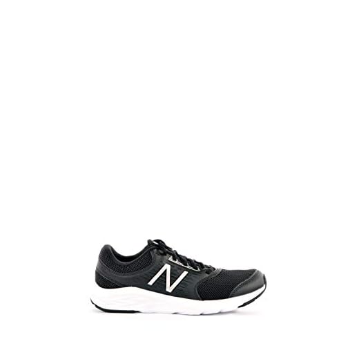 New Balance Män 411 löparskor, 43, Svart Svart-vit, 46.5 EU