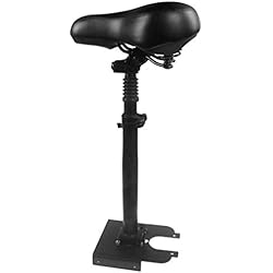 Patines Electricos Sentados Youin Sillín Plegable Ajustable para You-Go L, Xiaomi M365, Xiaomi 1S - 46 cm a 70 cm - Sin Perforaciones - Color Negro