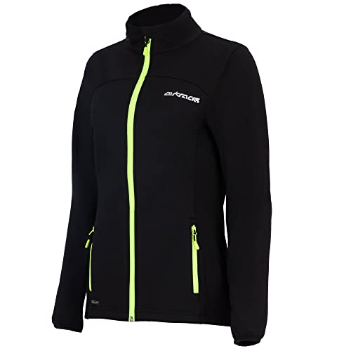 Airtracks Pro Line II - Chaqueta térmica de ciclismo para mujer, cremallera completa, transpirable, resistente al viento, reflectores Cover