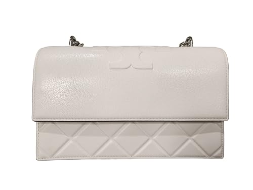 Tory Burch Women's White Leather Small Fleming Convertible Shoulder Bag