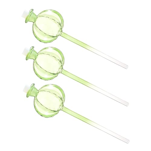 IWOWHERO 3Pcs Automatic Plant Watering Globes Clear Glass Self Watering System for Potted Plants Durable and Decorative Watering Tool for Home Gardening