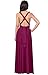 KOH KOH Womens Long Bridesmaid Multi-Way Wedding Convertible Wrap Infinity Cocktail Sexy Summer Party Formal Prom Transformer Gown Gowns Maxi Dress Dresses, Fuchsia Magenta Pink L 12-14