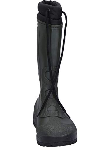 Spirale John Herren Gummistiefel Warm Gefüttert Winterstiefel Schneestiefel Warmfutter Arbeitstiefel Regenstiefel Wasserdicht, oliv, EU 42