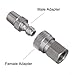 Quick Connect Adapter, Male & Female Industrial Air Hose Quick Connector 8mm 1/8 npt Thread Air Tool Fittings Accessories