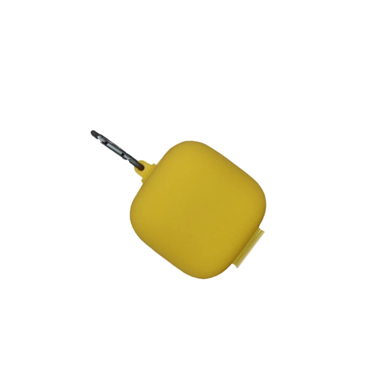 jojofuny 3piezas Funda Protectora De Auriculares Pro Diseño De Hebilla Metálica y Cubierta De Silicona Caja De Almacenamiento Amarilla para y Protección Antigolpes