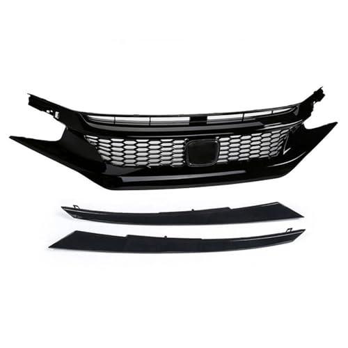 Grille de calandre pour Civic 10e génération en finition noire élégante pour pare-choc supérieur