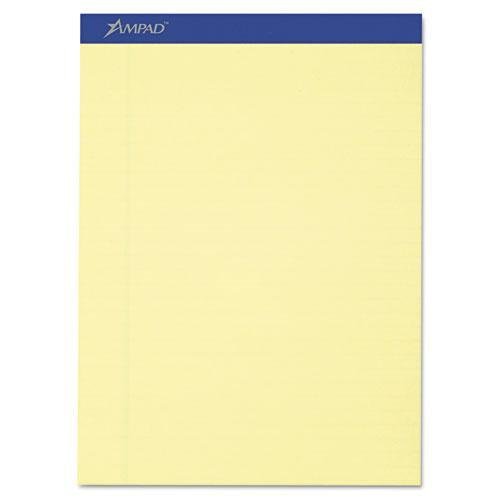 AMPAD 20270 Writing Pad Legal Legal Rule Letter Canary 50-Sheets Perfed Dozen