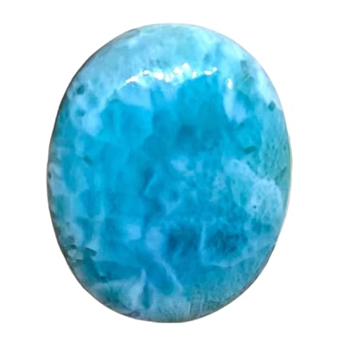 Pierre larimar véritable taillée en cabochon de qualité pour haute joaillerie