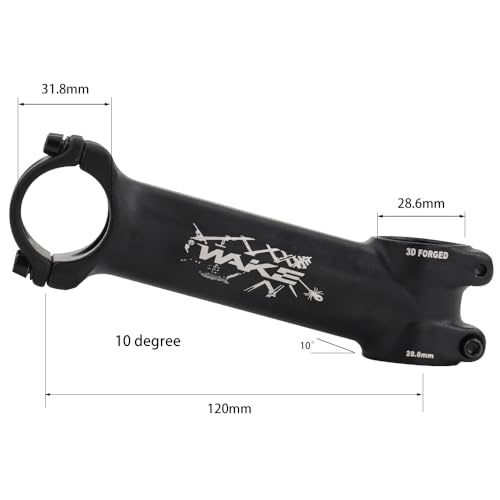 CYSKY Bike Stem 31.8 120mm 10 Degree MTB Stem Mountain Bike Handlebar Stem Riser for Bicycle Road Bike, MTB, BMX, Cycling - Image 3