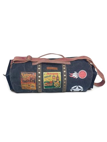 Image of The House of Tara Canvas Travel Duffle Bag 25 litres | Sports Duffel | for Men and Women | Adjustable Broad Strap | Gym Bag | Airline Carry On Luggage | Quick Access Pockets