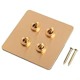 Atractivo decorativo retro: el acabado de latón de inspiración vintage complementa varios estilos de diseño de interiores, desde temas de decoración tradicionales hasta industriales. Este interruptor decorativo transforma las placas de pared ordinarias en elegantes puntos focales que elevan el atractivo estético de tu hogar.