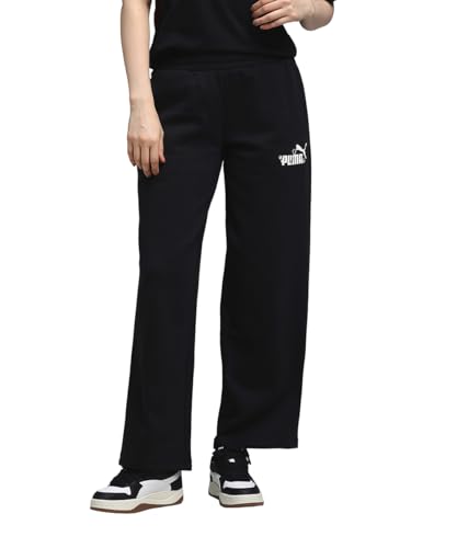 Image of ESS Nature 2.0 Comfort Logo Straight Pants FL op Puma Black