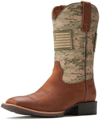 SUREWAY Cowboy Boots For Men - Mens Square Toe Western Boot With ...