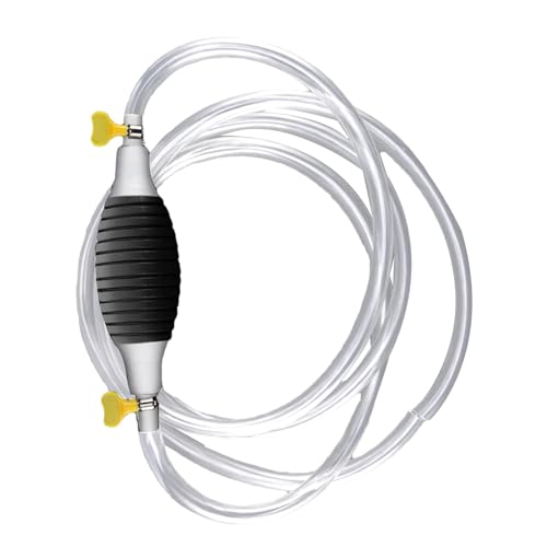 Usi multipli: le pompe di aspirazione liquidi sono strumenti ideali per una gestione efficiente dei liquidi. Ideale per la manutenzione di tosaerba e tagliasiepi, può travasare facilmente i comuni liquidi ed è un articolo indispensabile per l'irrigazione e la manutenzione delle frese.