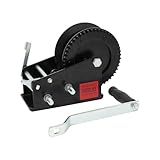 800 lb Hand Winch, 360 kg Manual Winch for Transporting Straps and Cables, Heavy-Duty Handseilwinde for Easy Lifting and Towing, Ideal for Boats and Trailers