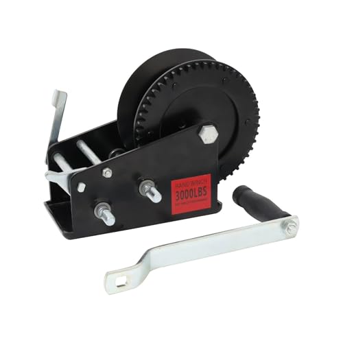 Winche manual de mano 800LB para cables y correas miniatura 1