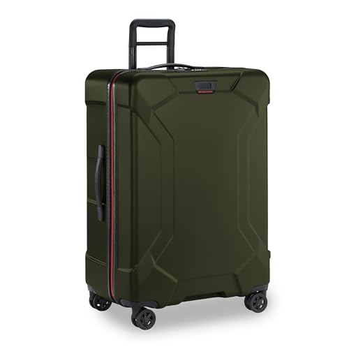 Image of Briggs & Riley 30 inch Large Spinner - Checked Luggage for Travel, Suitcases with Wheels, Hardside Rolling Bag for Men & Women, Self-Repairing Zipper - Torq Collection, Hunter Green